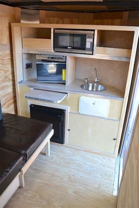 29 Easy Diy Enclosed Trailer Storage Ideas Cargo Trailer Camper