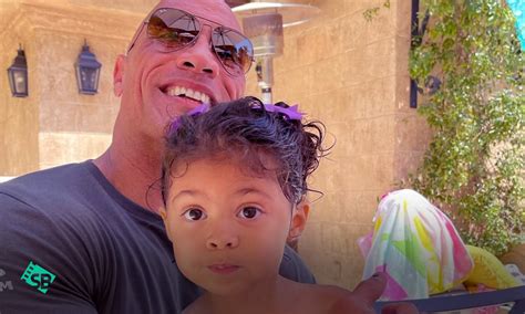 dwayne johnson is grateful for the lovely time with his daughter tiana sitting on his lap