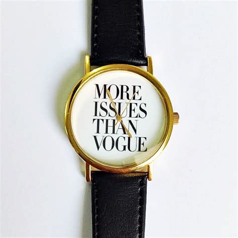 More Issues Than Vogue Watch Vintage Style Leather Watch