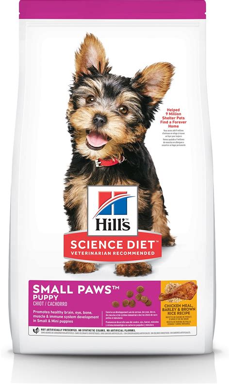 Hill's puppy is a classic growth formula recommended by both breeders and veterinary professionals alike… and its calcium content is safe for all puppy since a larger breed puppy requires more food each day than a smaller breed… and because every brand of dog food contains a different number. Hill's Science Diet Puppy Small Paws Chicken Meal, Barley ...