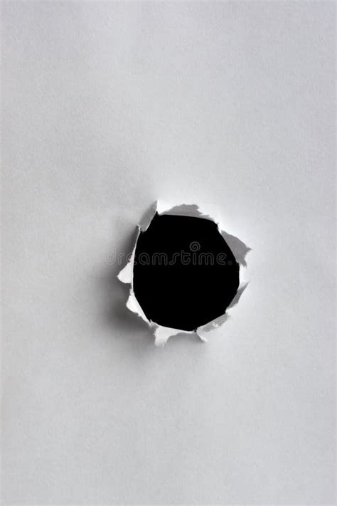 Paper Hole Stock Image Image Of Ripped Tear Wall Broken 2119753