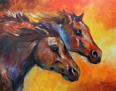 Wild Horse Run By Marcia Baldwin From Abstracts
