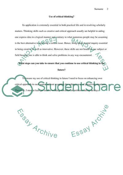 Savesave module reflection paper for later. Critical Thinking Reflection Essay Example | Topics and ...