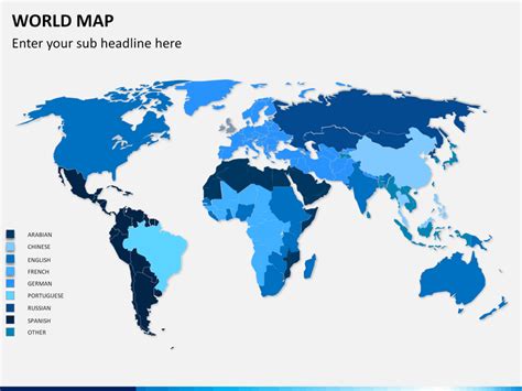 Editable World Map Powerpoint Template