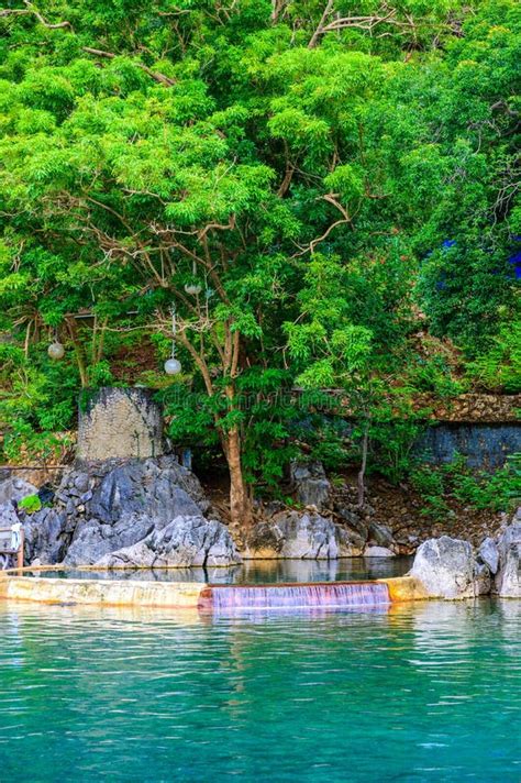 Machinit Hot Spring Op Busuanga Eiland Nabij Coron Tropische Zwembaden Palawan Philippines