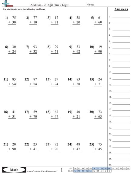 Common Core Worksheets Multiplication 5th Grade