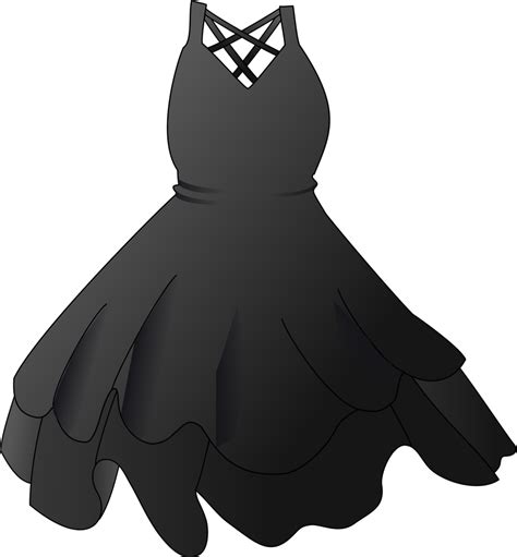 Dress Free Stock Photo Illustration Of A Black Dress 16913