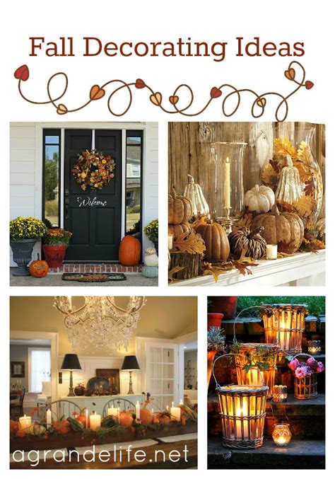 Celebrate fall's color and beauty with decorative pumpkins, leaf accents and more. Fall Decorating Ideas