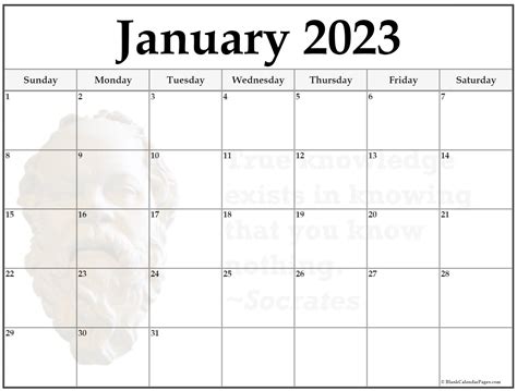 24 January 2023 Quote Calendars