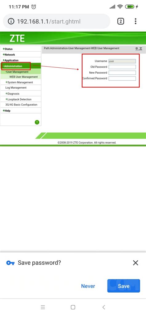 Untuk password defaultnya sendiri adalah sebagai berikut Ternyata Sangat Mudah Reset Router Indihome ZTE Tanpa PC Tanpa Bantuan Teknisi Indihome