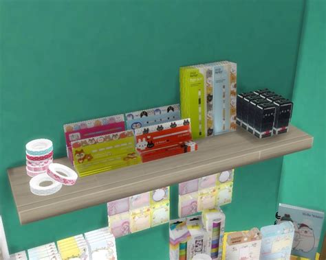 S4cc Stationery Cherry On K Pop Sims 4 Mods Sims House Design