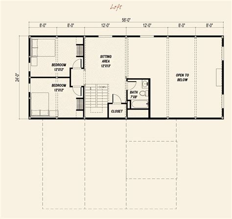 Dream Acreage Pre Designed Barn Home Loft Floor Plan Layout Pole Barn