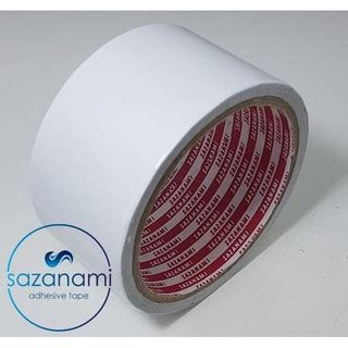 DOUBLE TAPE KERTAS 2" 48MM X 8M SAZANAMI DOUBLE SIDED TAPE | Shopee