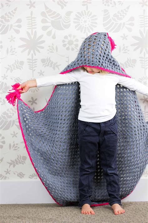 Modern Crochet Hooded Baby Blanket Free Pattern For Charity Granny