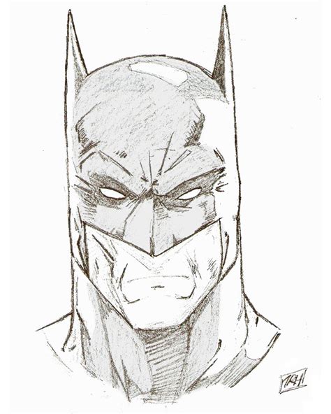 Batman Head Drawing At Getdrawings Free Download