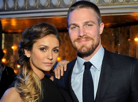 nina dobrev and stephen amell from tv stars at the 2014 upfronts e news