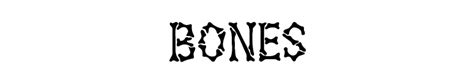 Details Of Bones Font