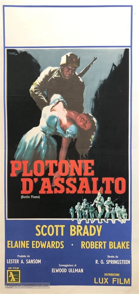 Battle Flame 1959 Italian Movie Poster