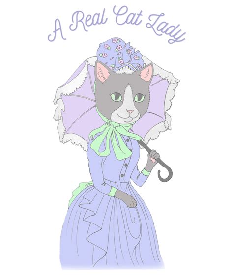 Victorian Cat Lady By Mooncatsketches On Deviantart