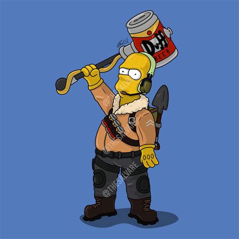 Homer Simpson As The Fortnite Raptor Skin Fortnitebr