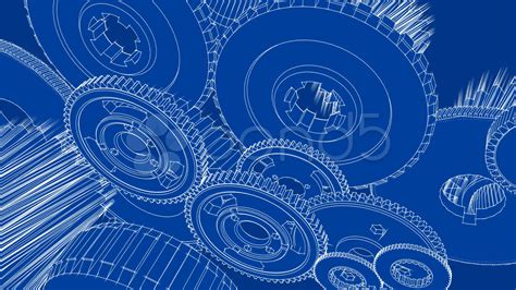 Free Download Blueprint Background Gears Viewing Gallery 1920x1080