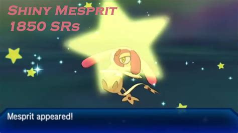 Live Shiny Mesprit After 1850 Srs In Pokemon Ultra Moon Youtube