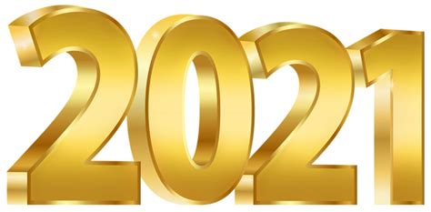 Monica Michielin Alphabets 2021 Golden New Year Png Transparent Background