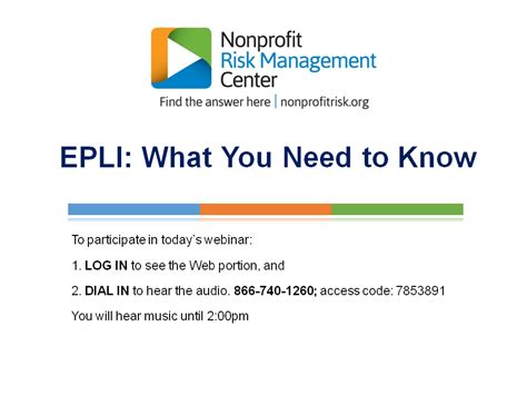 Also known as errors and omissions. EPLI: What You Need to Know - Nonprofit Risk Management Center