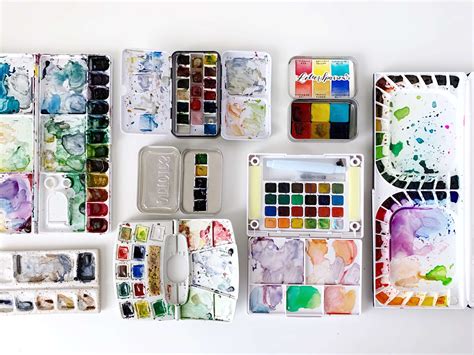 How I Organize My Watercolor Supplies Susan Chiang