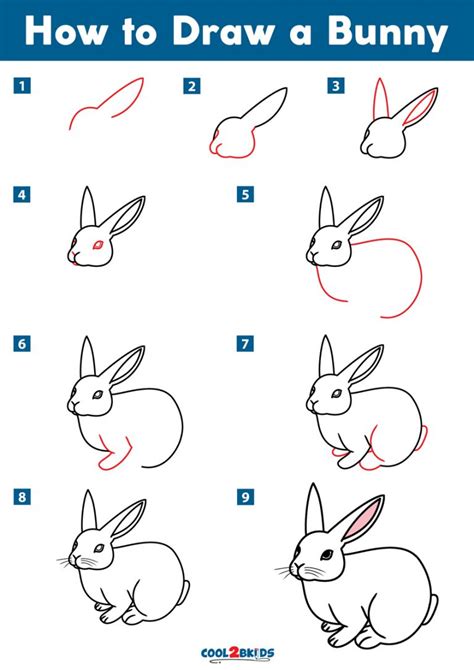 Cartoon Rabbit Drawing Step By Step Bunny Rabbit Drawing Easy Cartoon