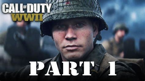 Call Of Duty World War 2 Walkthrough Gameplay Part 1 Ps4 Youtube