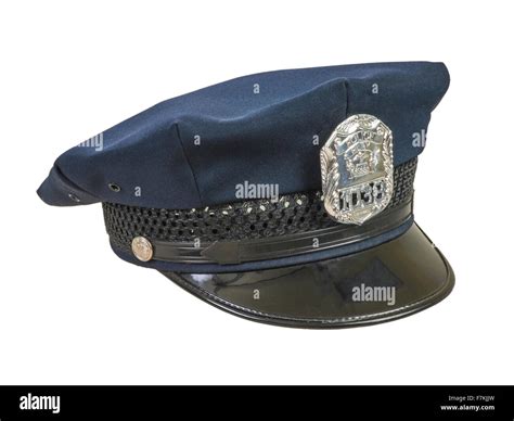 8 Point Police Cap Hat Stock Photo Alamy