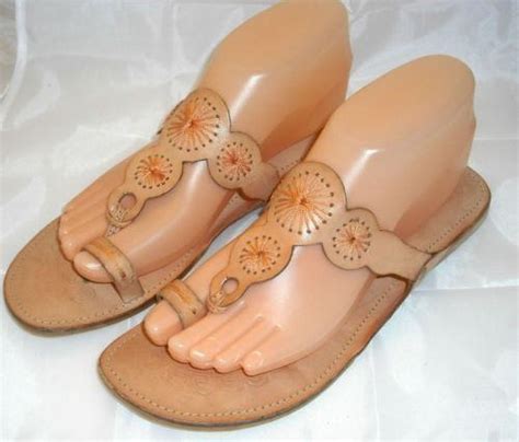 Leather Toe Ring Sandals Ebay