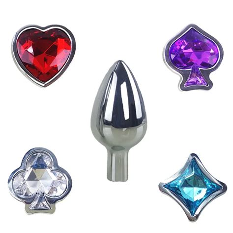 new metal crystal anal plugs for couples butt plug sets big anal dildo sex toys for women and men