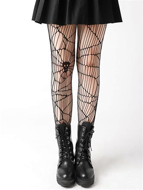 Skull Pattern Fishnet Tights Fishnet Tights Skull Tights Gothic Tights