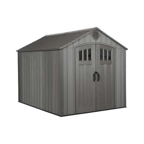 Lifetime 8 Foot X 10 Foot Polyethylene Outdoor Storage Shed Rough Cut