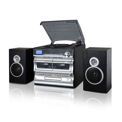 Powered By Businesstrexonic 3 Speed Vinyl Turntable Home Stereo System