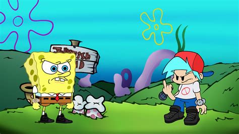 Fnf Spongebob Parodies On Twitter Heres Your Boy Sponge No Gameplay