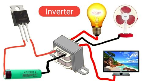 12 Volt To 220 Volt Ac Inverter Simple Electronic Youtube