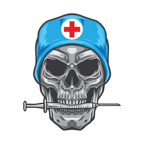 Premium Vector Medical Skull Doctor