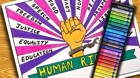 World Human Rights Day Drawing Human Rights Day Poster