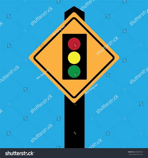 Traffic Light Sign Boardvector Stock Vector Royalty Free 330899735