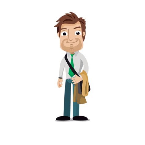 Office Animated Businessman Png Clipart Png Mart