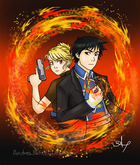 Day 09 Roy Mustang And Riza Hawkeye By Andrea365 On Deviantart