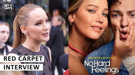 Jennifer Lawrence No Hard Feelings Premiere Red Carpet Interview On