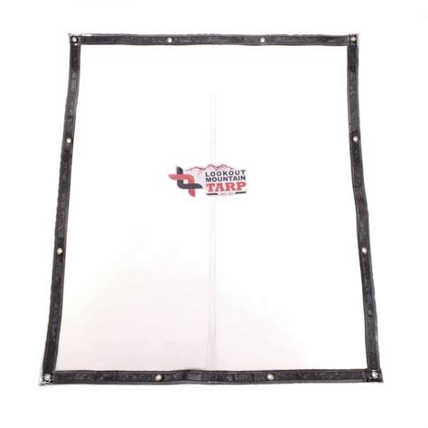 Custom Clear Window Tarp With Grommets For Porch Patio Deck 30 Gauge