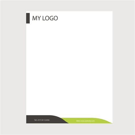 Once your text is entered click update letterhead preview or pick background. Creative Business Letterhead Template Design Free Vector Download