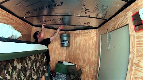 Insulating And Paneling For The Roof 6x10 Enclosed Trailer