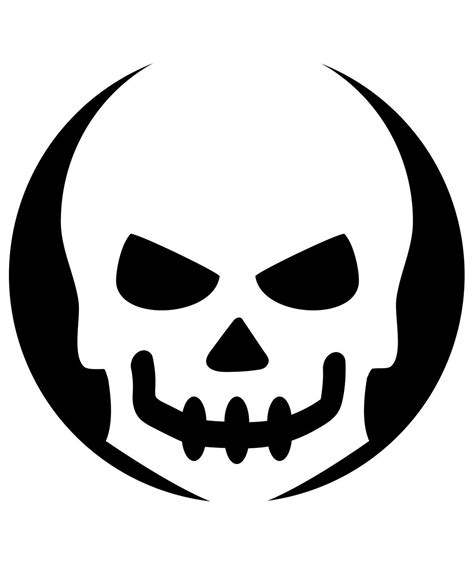 20 Skull Jack O Lantern Template