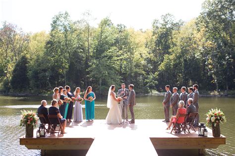 Wedding Ceremony On Dock Lake Wedding Lakeside Wedding Lake Wedding